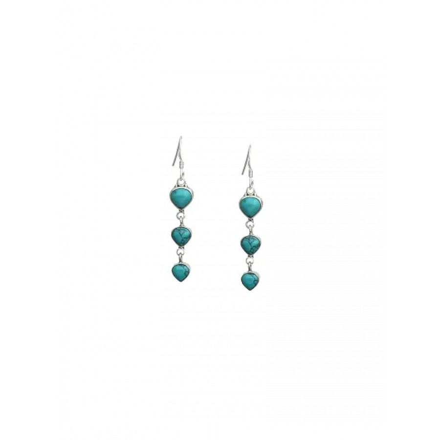 Trendy Designer Silver Drop Earrings