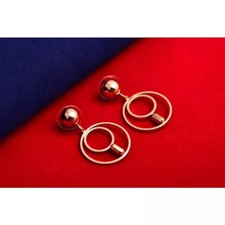 Women Rose gold Earrings