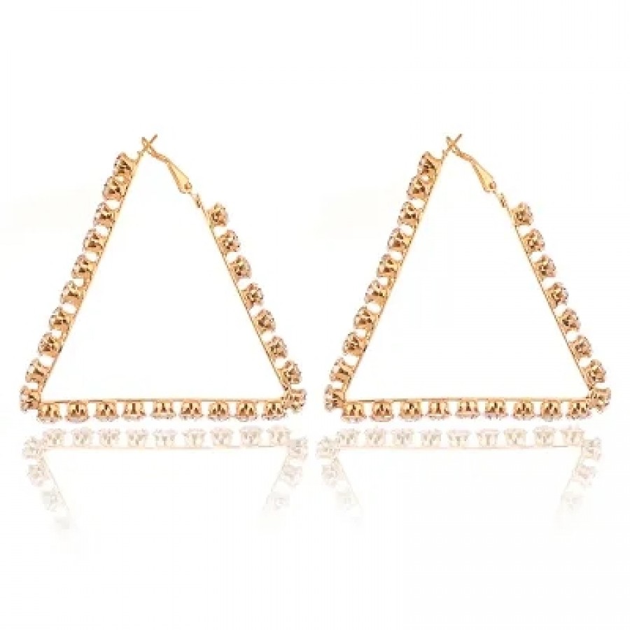 Women's Golden Beads Alloy Drop Earrings