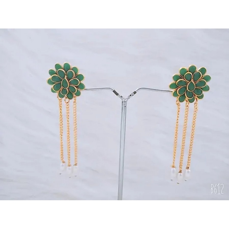 Women's Party Wear Brass Earrings