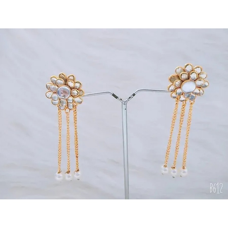 Women's Party Wear Brass Earrings