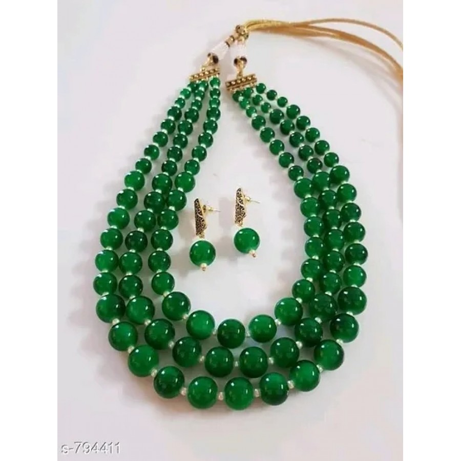 Green Pearl Jewllery Sets