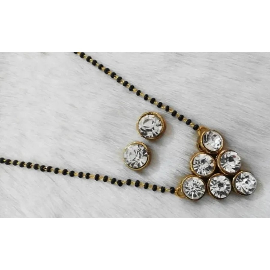 Kundan Graceful Mangalsutra With Earrings