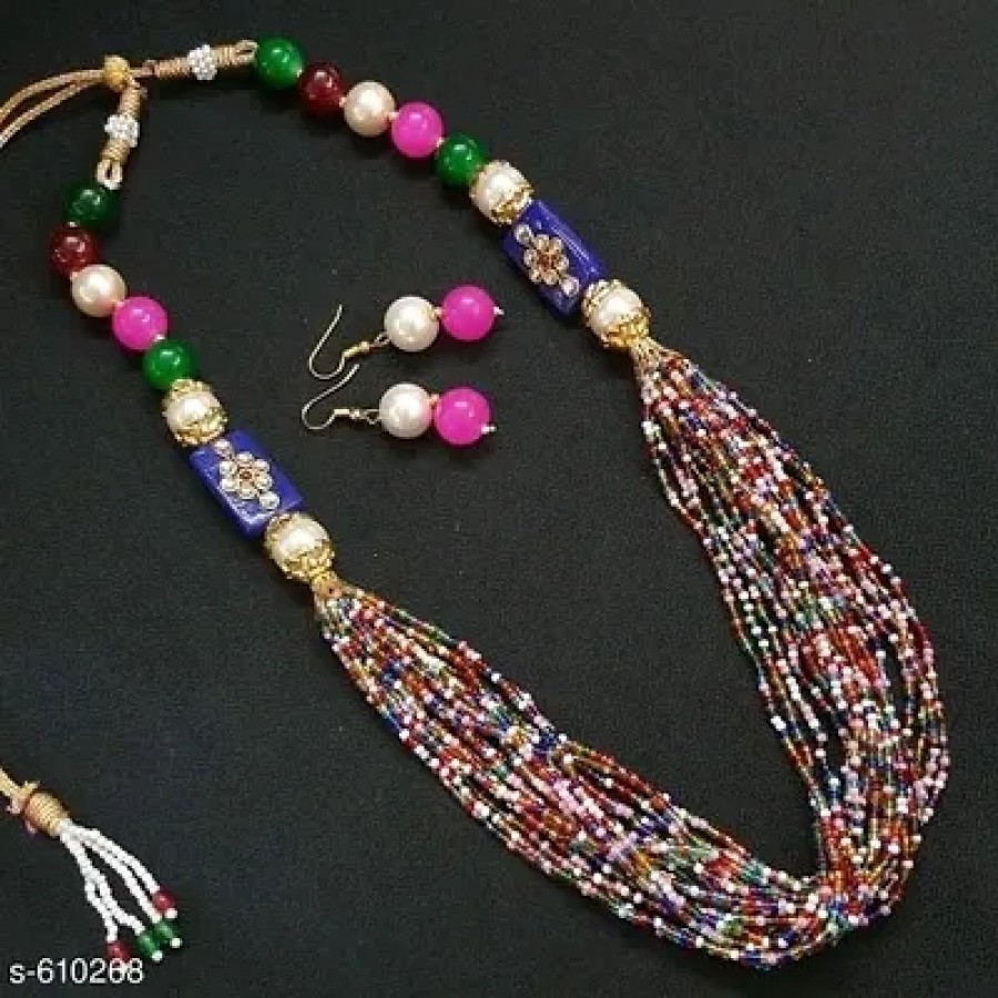 Multicoloured Beads Jewellery set