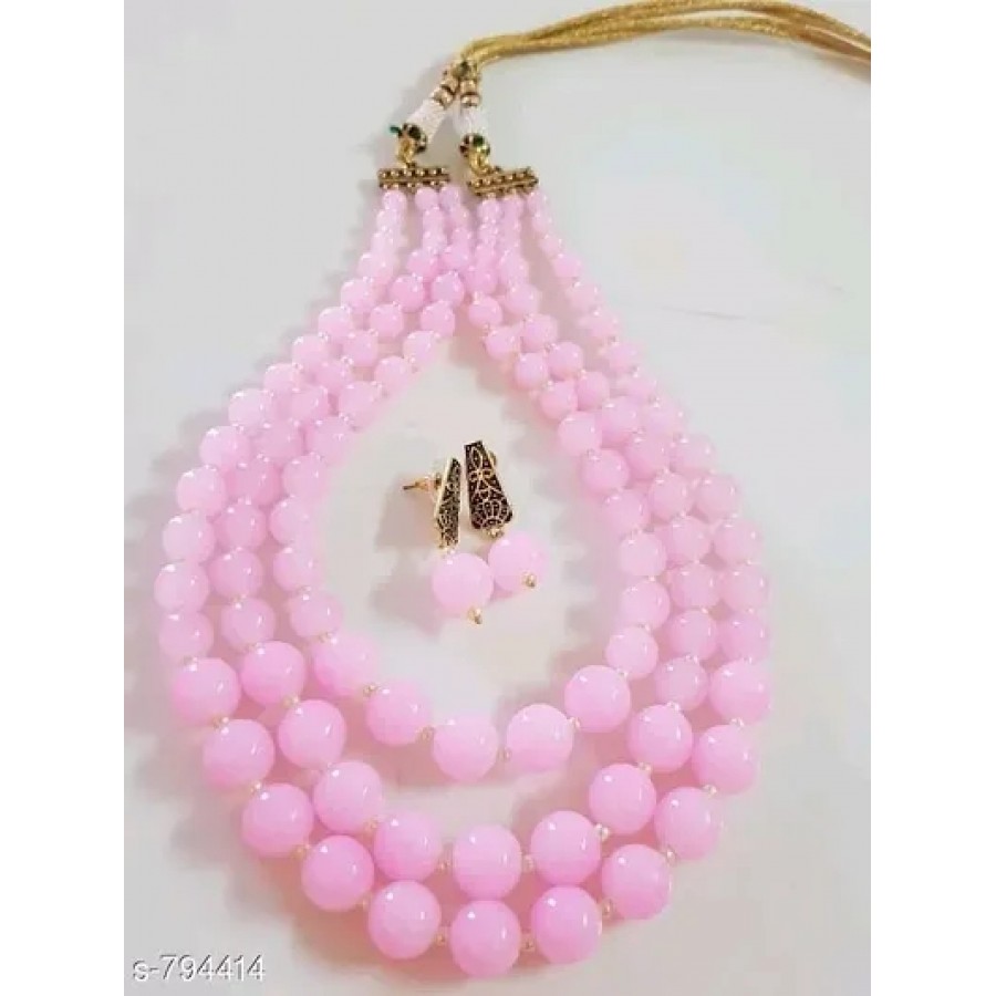 Pink Pearl Jewllery Sets