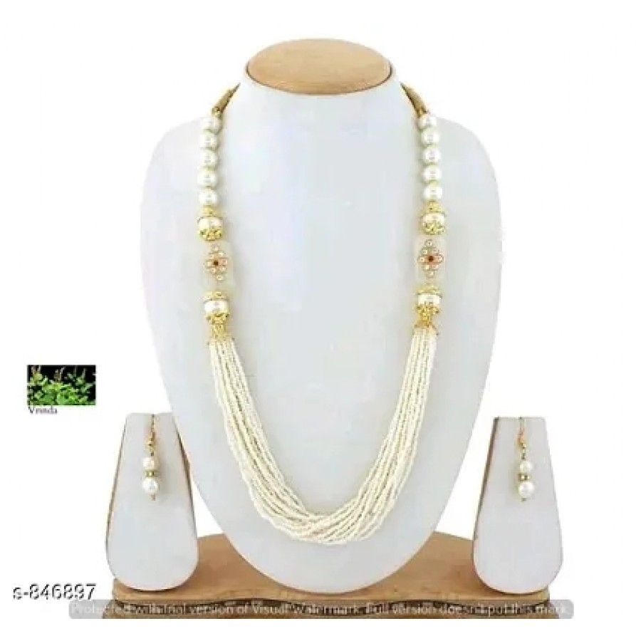 White American Diamond Antique Jewellery set