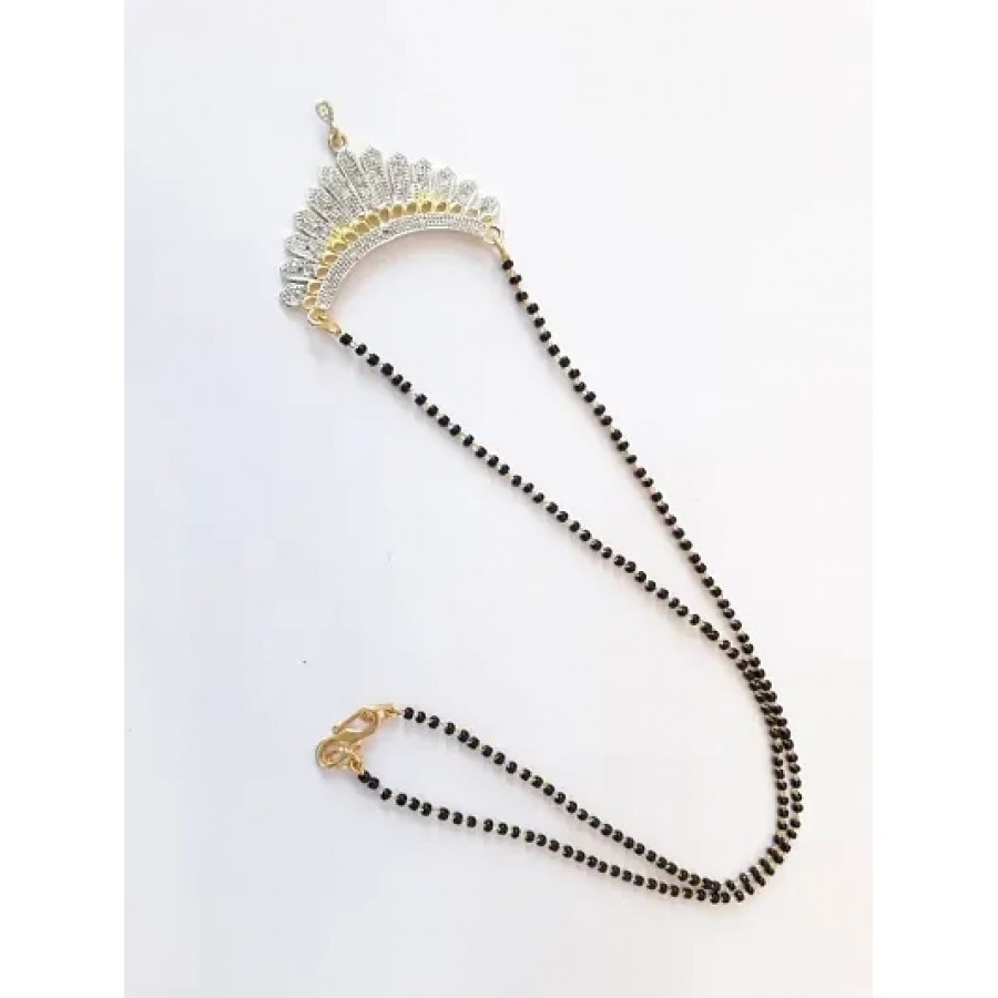 Brass Party Wear Crystal  Mangalsutra