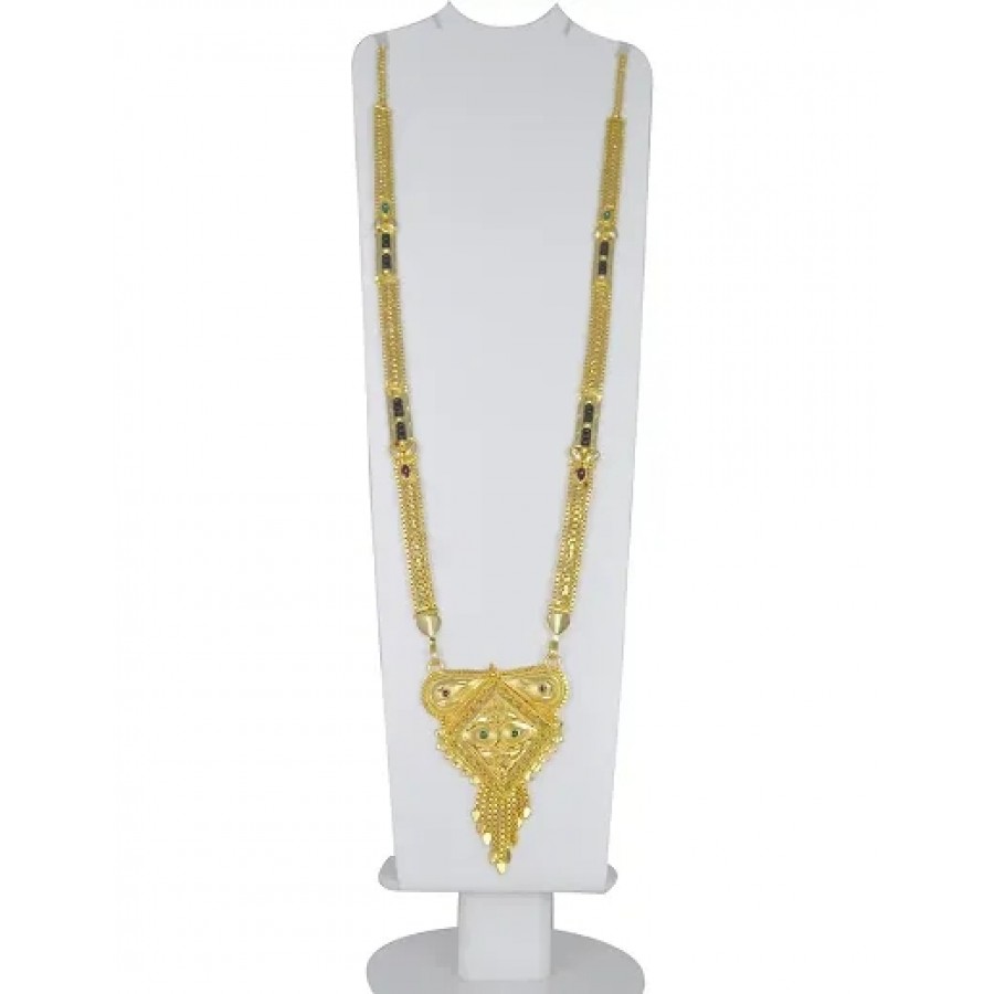 RADHEKRISHNA golden alloy mangalsutra with free golden earrings worth rs199