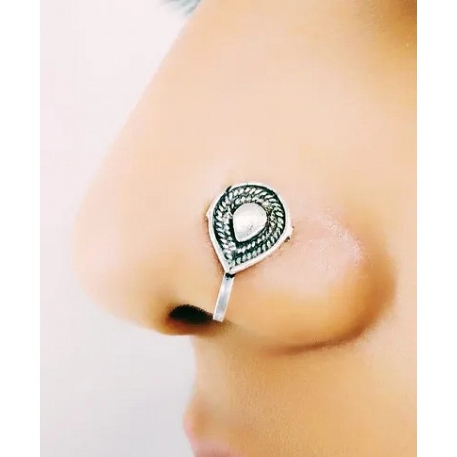 Beautiful Designer Daily Wear Statement Oxidised Nose Pin