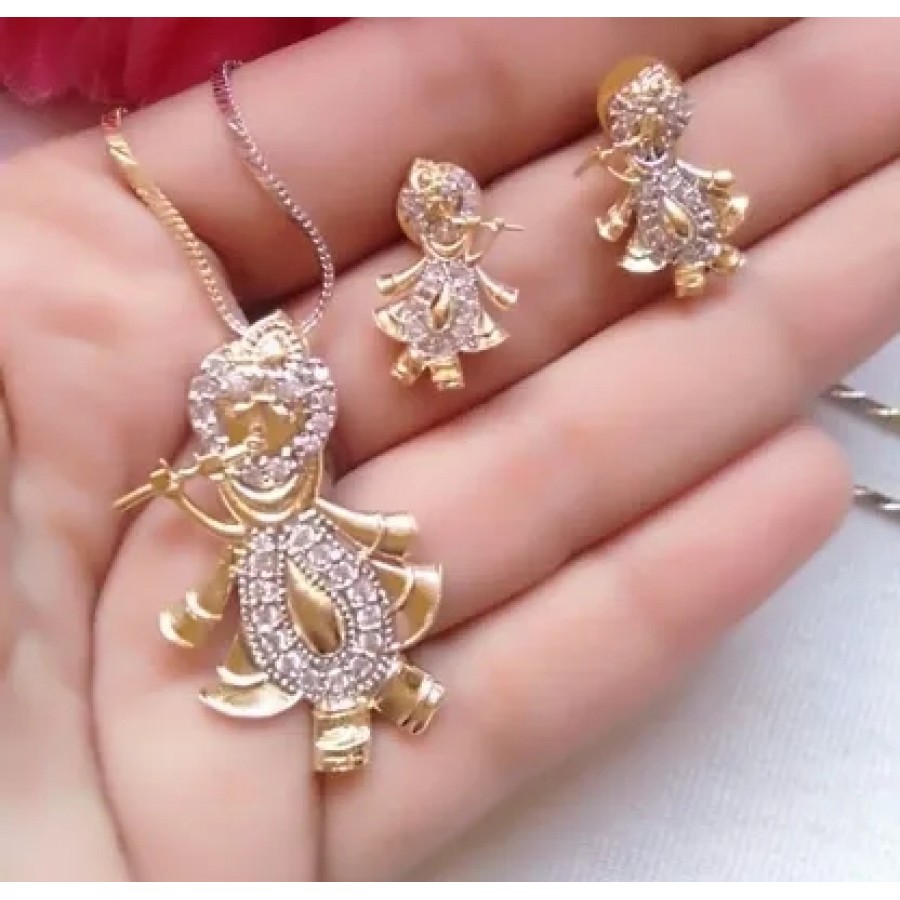 Feminine Fabulous Alloy Women's pendant set for woman