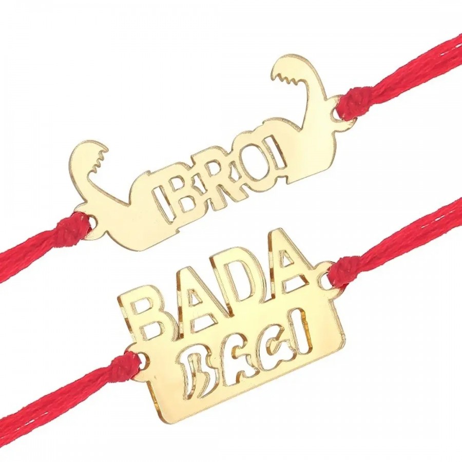 This Bro Fancy and Bada Bhai Rakhi for Lovely Brother (pack of 2)