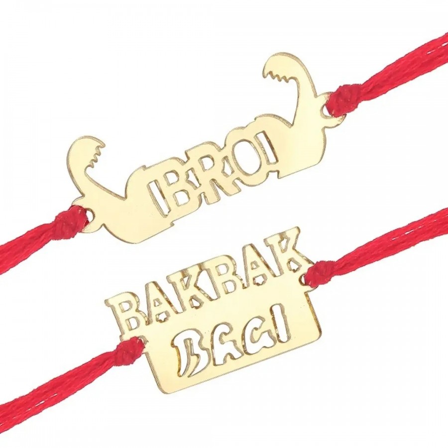 This Bro Fancy and BakBak Bhai Rakhi for Lovely Brother (pack of 2)