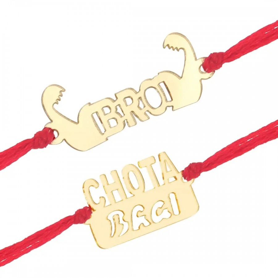 This Bro Fancy and  Chota Bhai Rakhi for Lovely Brother (pack of 2)