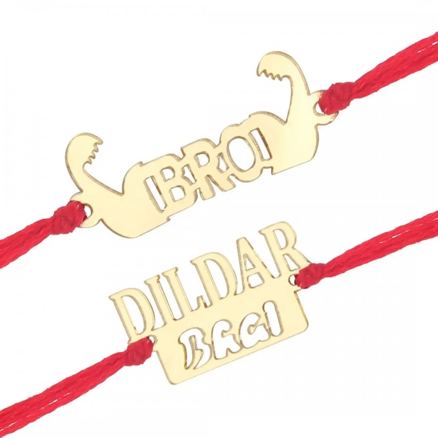 This Bro Fancy and Dildar Bhai Rakhi for Lovely Brother (pack of 2)