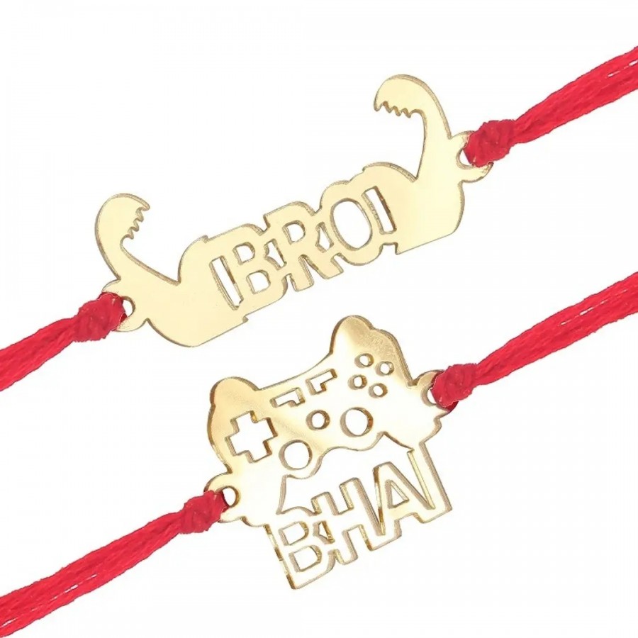 This Bro Fancy and Gaming wala Bhai Rakhi for Lovely Brother (pack of 2)