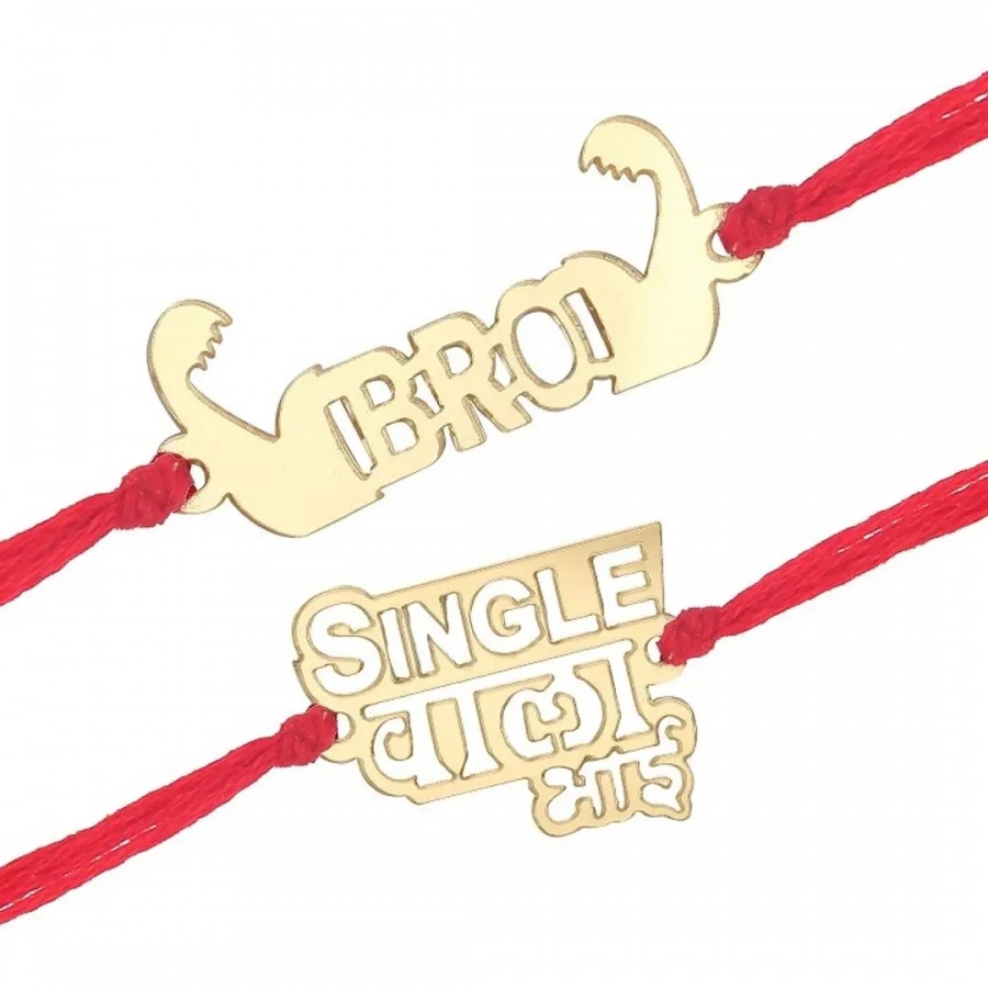 This Bro Fancy and Single Wala Bhai Rakhi for Lovely Brother (pack of 2)