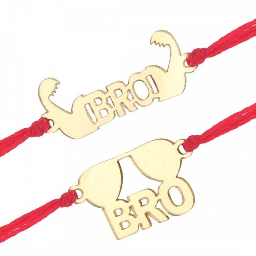 This Bro Fancy and Stylish Bhai  Rakhi for Lovely Brother (pack of 2)