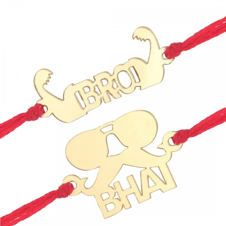 This Bro Fancy and Swag Wala Bhai Rakhi for Lovely Brother (pack of 2)