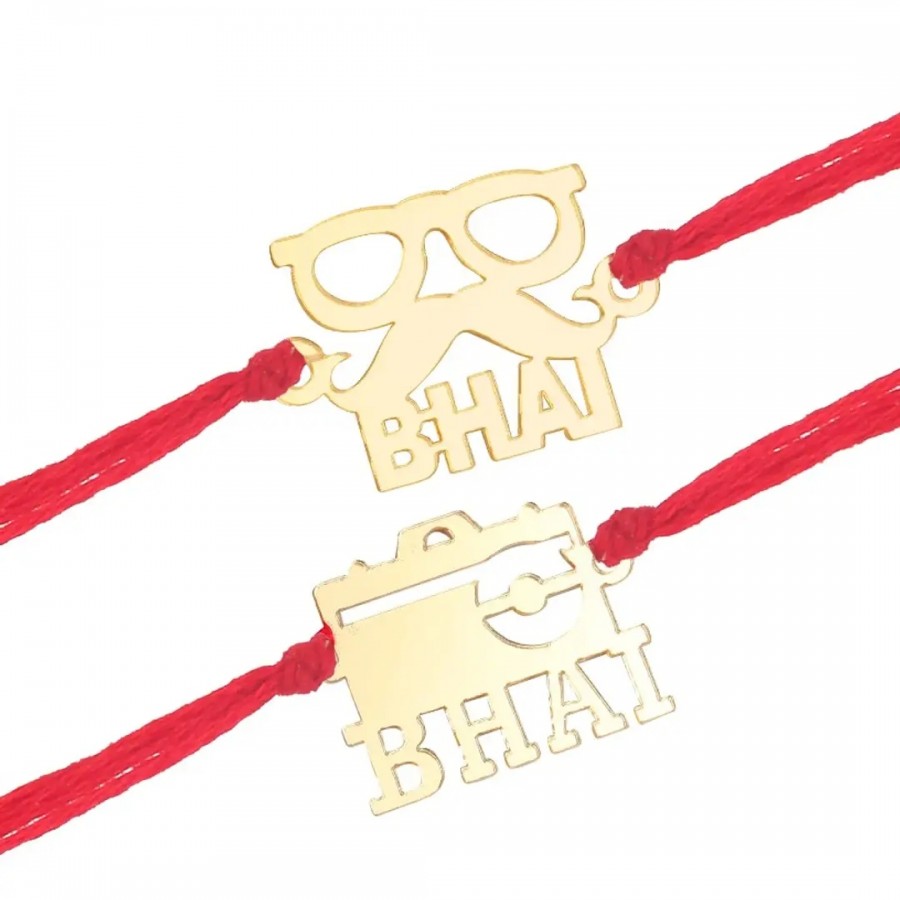 This Dashing wala Bhai and Camera wala Bhai Fancy Rakhi for Lovely Brother  (pack of 2)