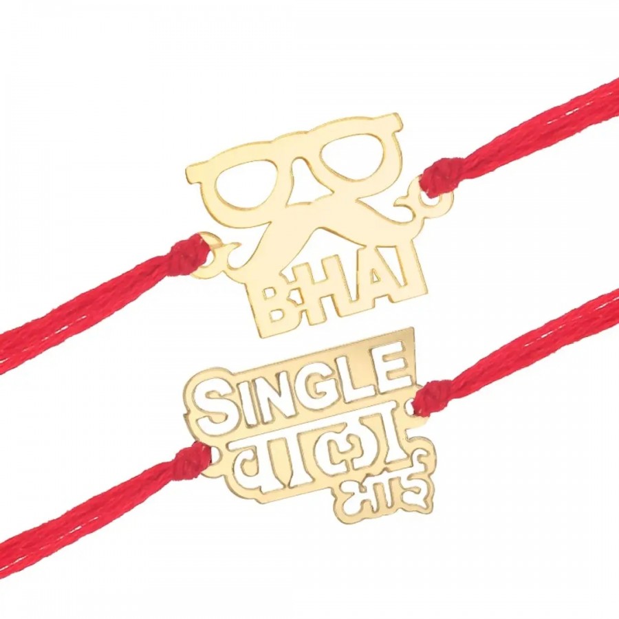 This Dashing wala Bhai and Single Wala Bhai Fancy Rakhi for Lovely Brother (pack of 2)