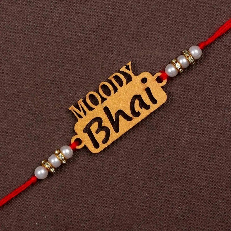 Unique Design Wood Rakhi Pack Of 1