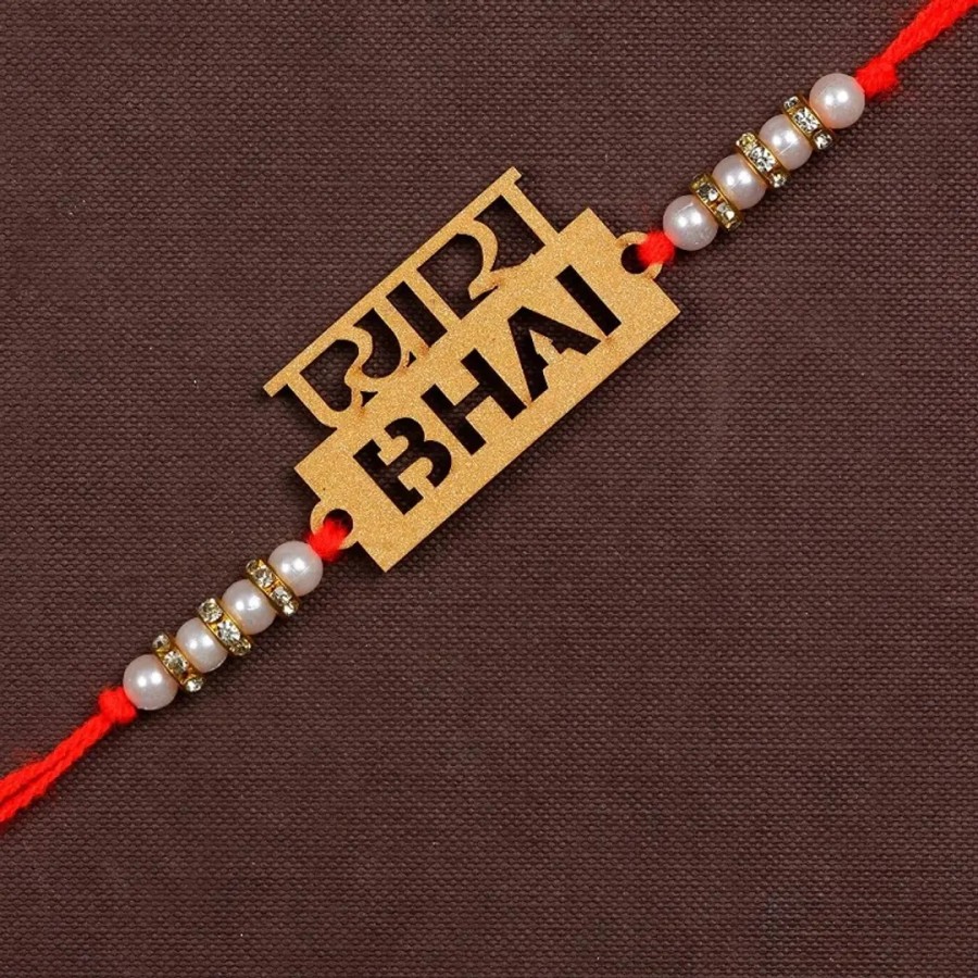 Unique Design Wood Rakhi Pack Of 1