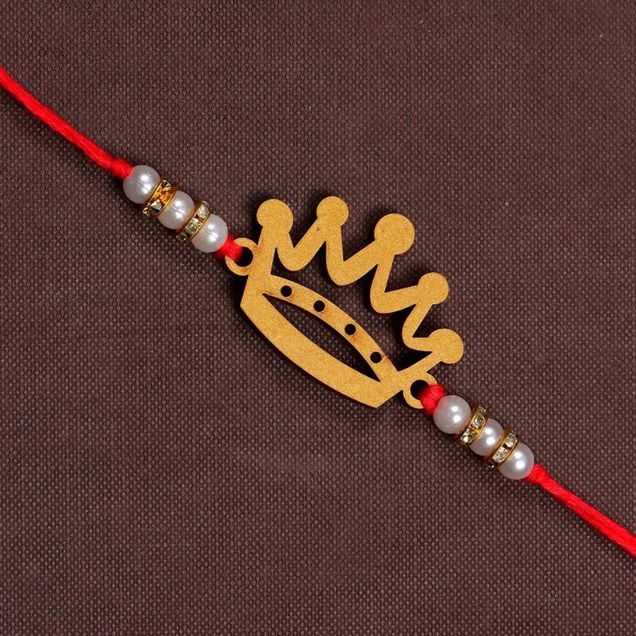 Unique Design Wood Rakhi Pack Of 1