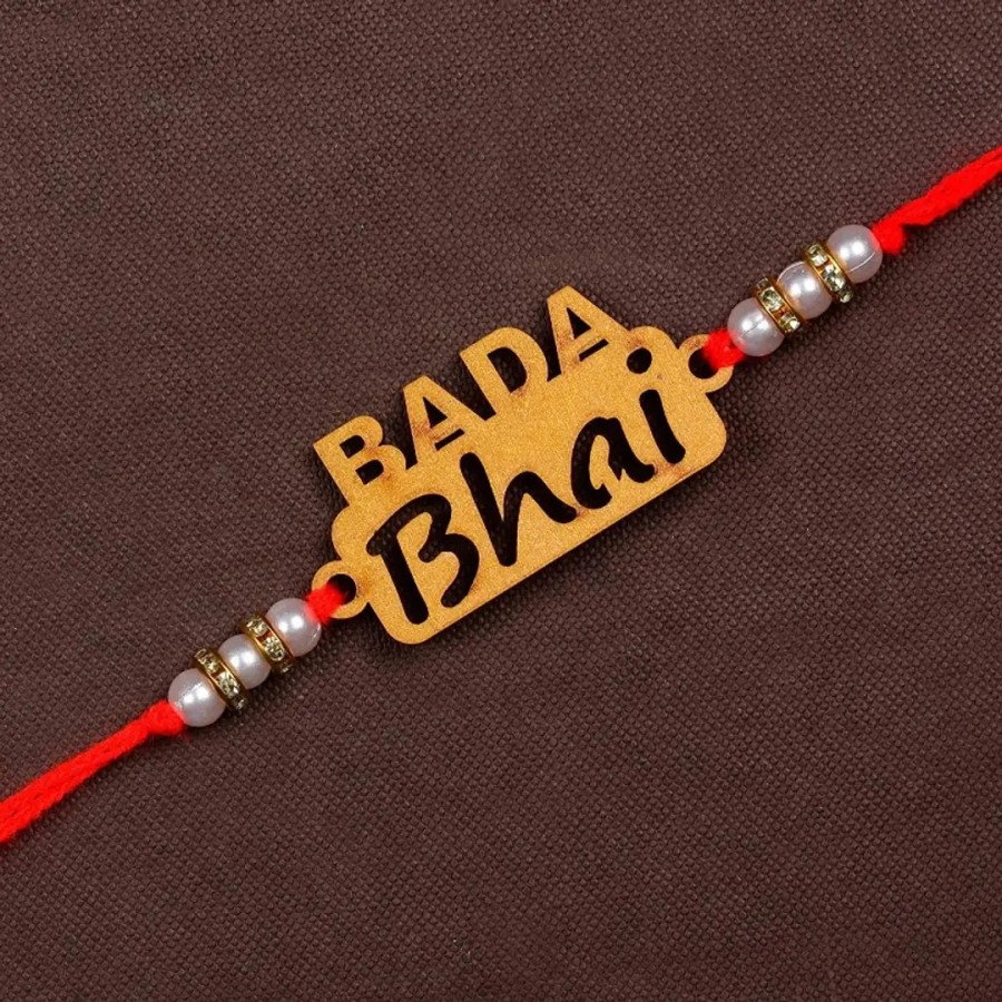 Unique Design Wood Rakhi Pack Of 1