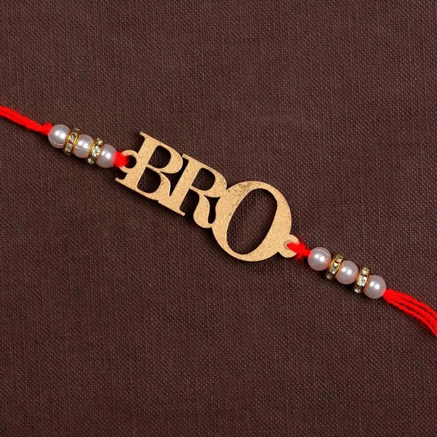 Unique Design Wood Rakhi Pack Of 1