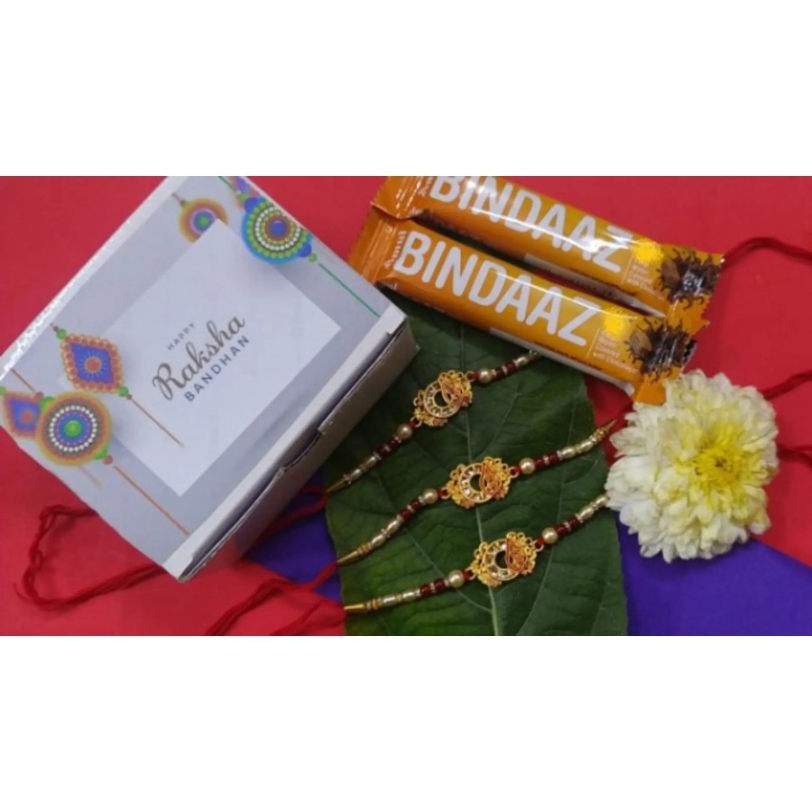 new trendy kundan designer rakhi