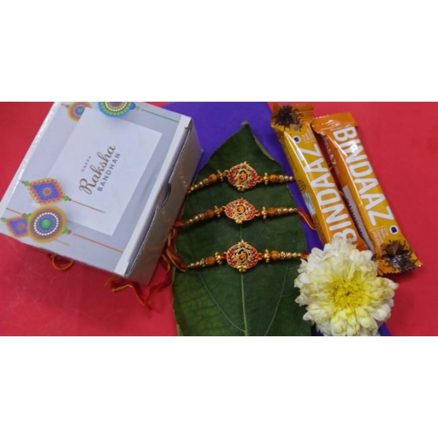 new trendy kundan designer rakhi