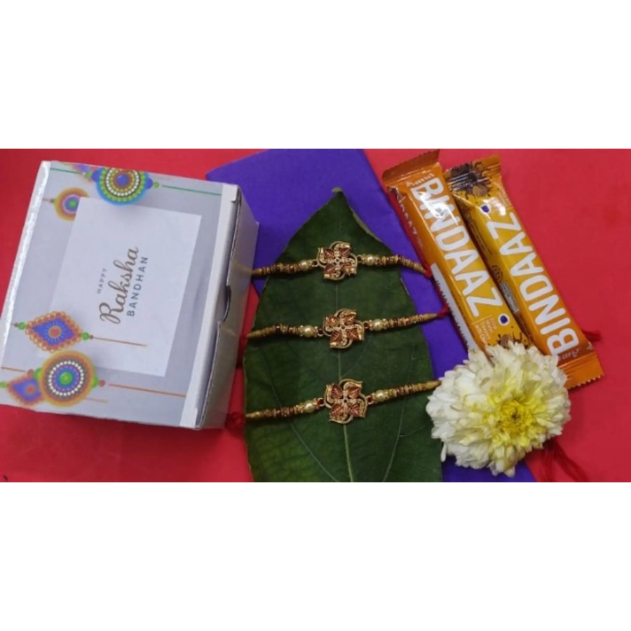 new trendy kundan designer rakhi