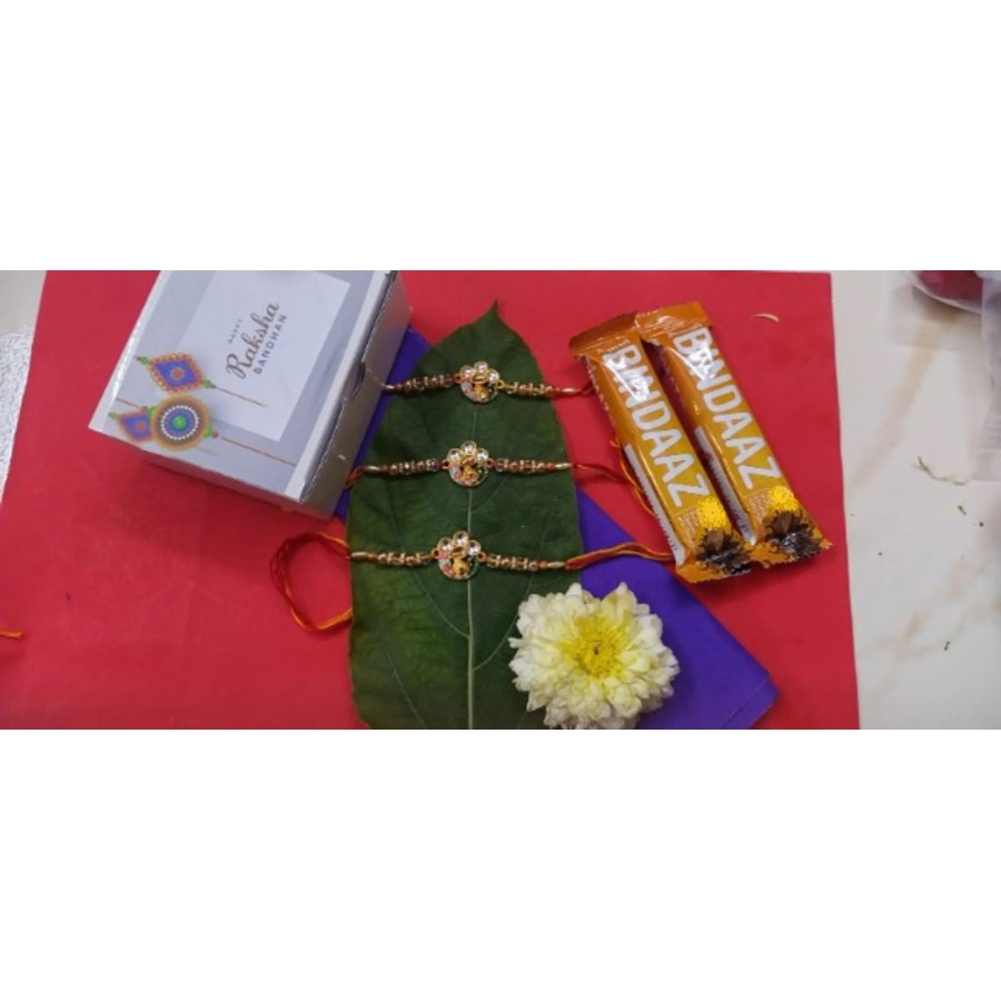 new trendy kundan designer rakhi