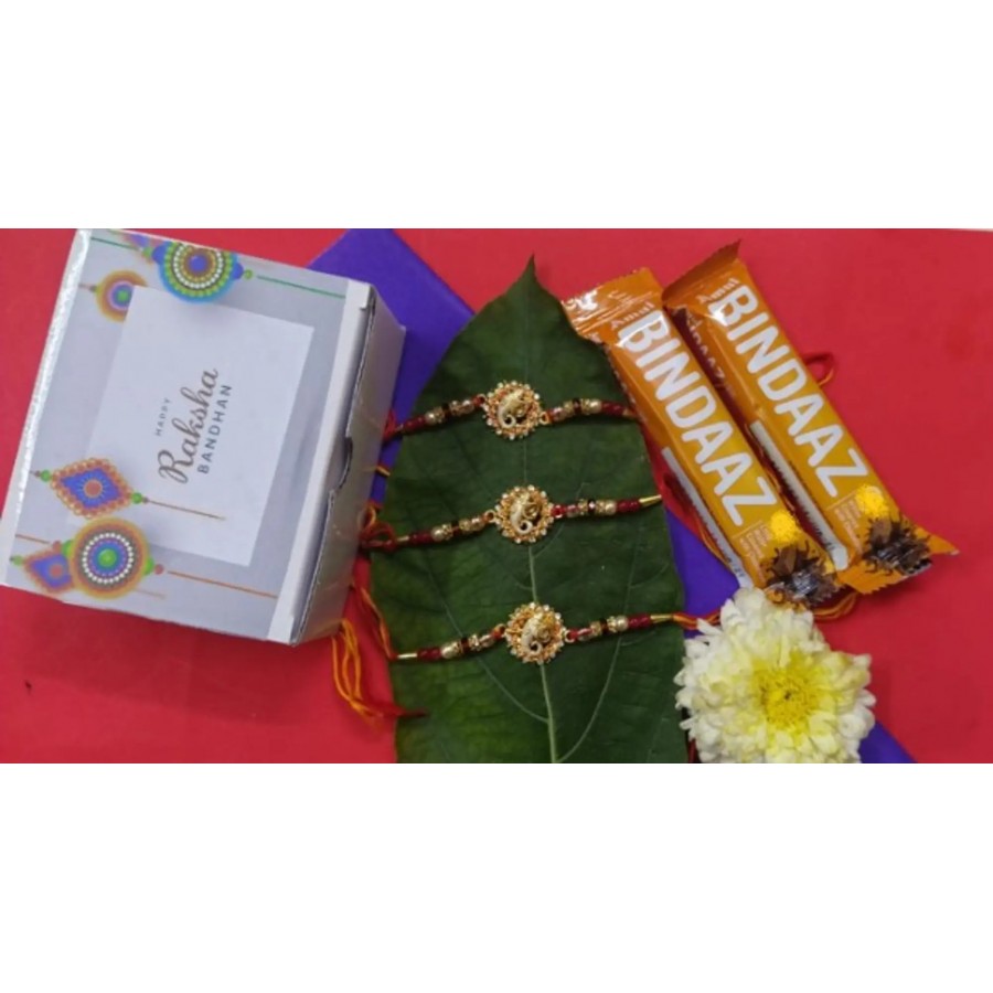 new trendy kundan designer rakhi