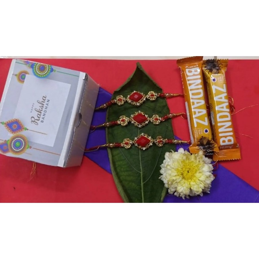 new trendy kundan designer rakhi