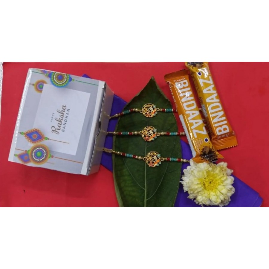 new trendy kundan designer rakhi