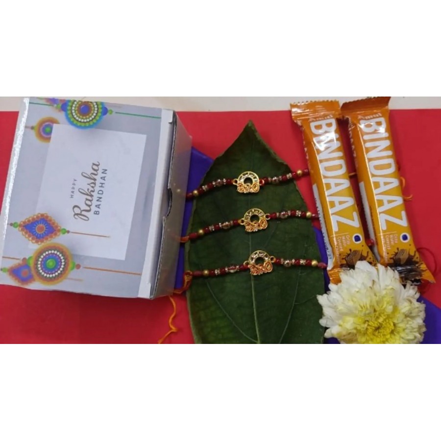 new trendy kundan designer rakhi