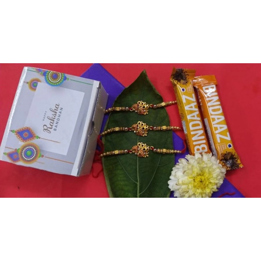 new trendy kundan designer rakhi