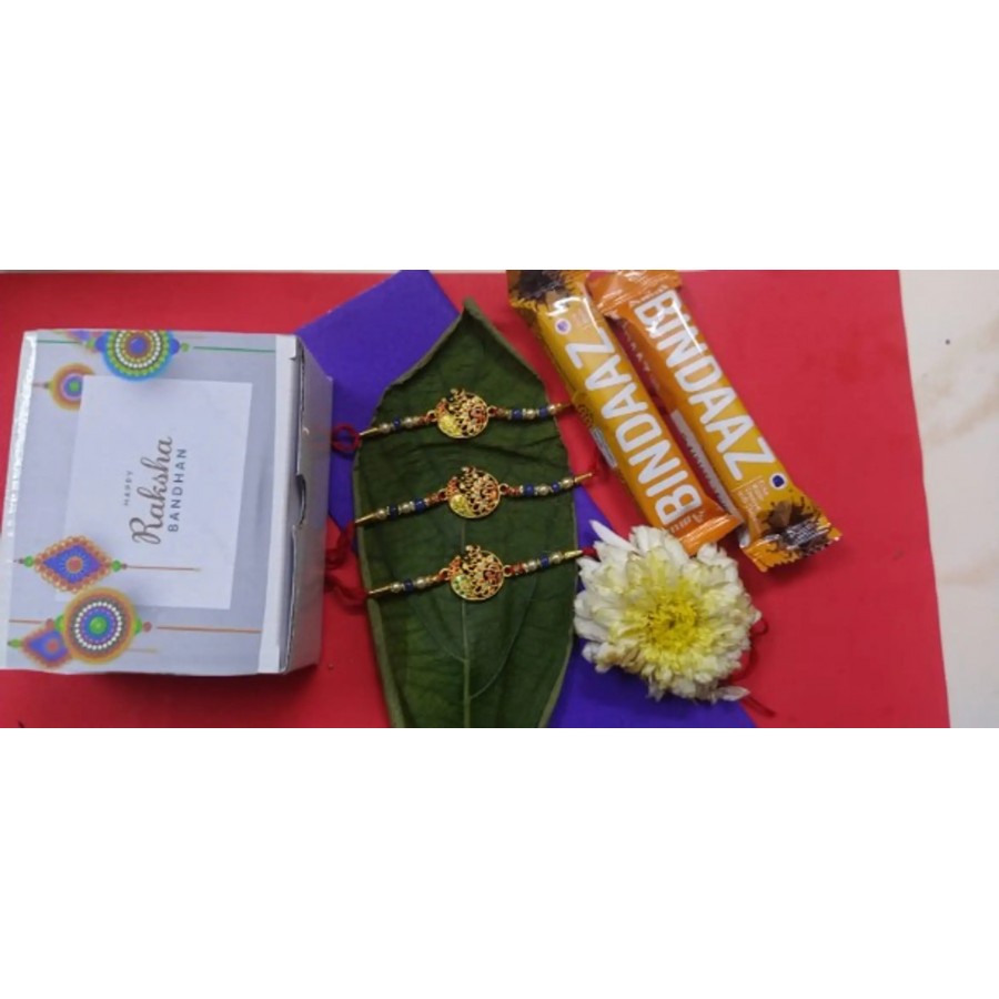 new trendy kundan designer rakhi