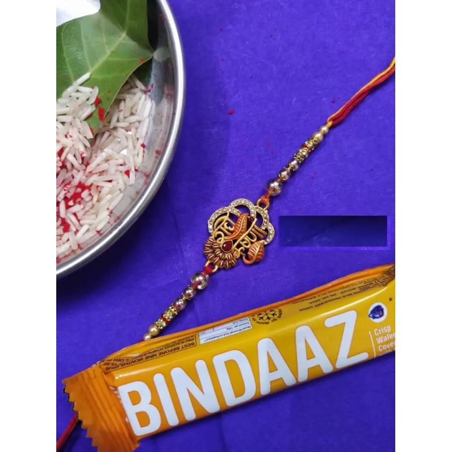 new trendy kundan designer rakhi