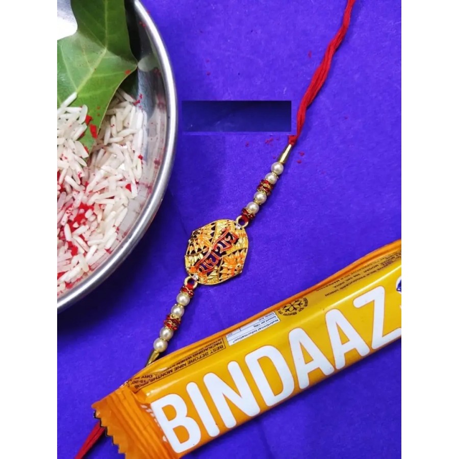 new trendy kundan designer rakhi