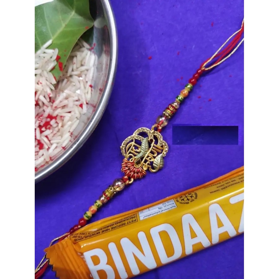 new trendy kundan designer rakhi