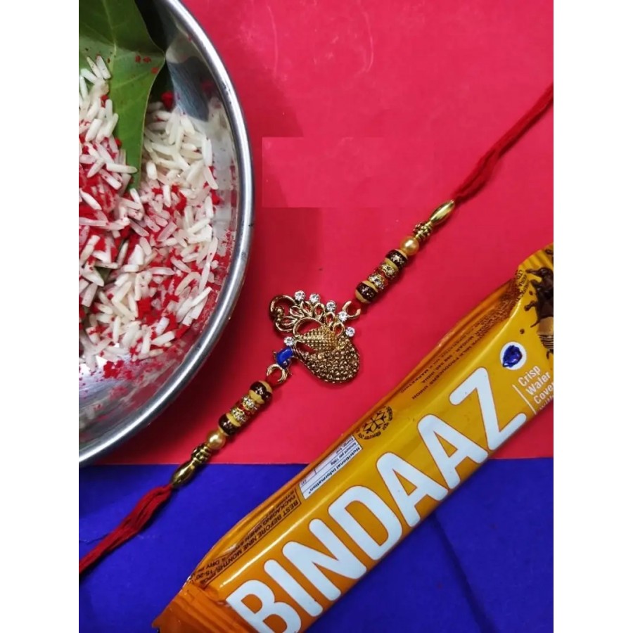 new trendy kundan designer rakhi