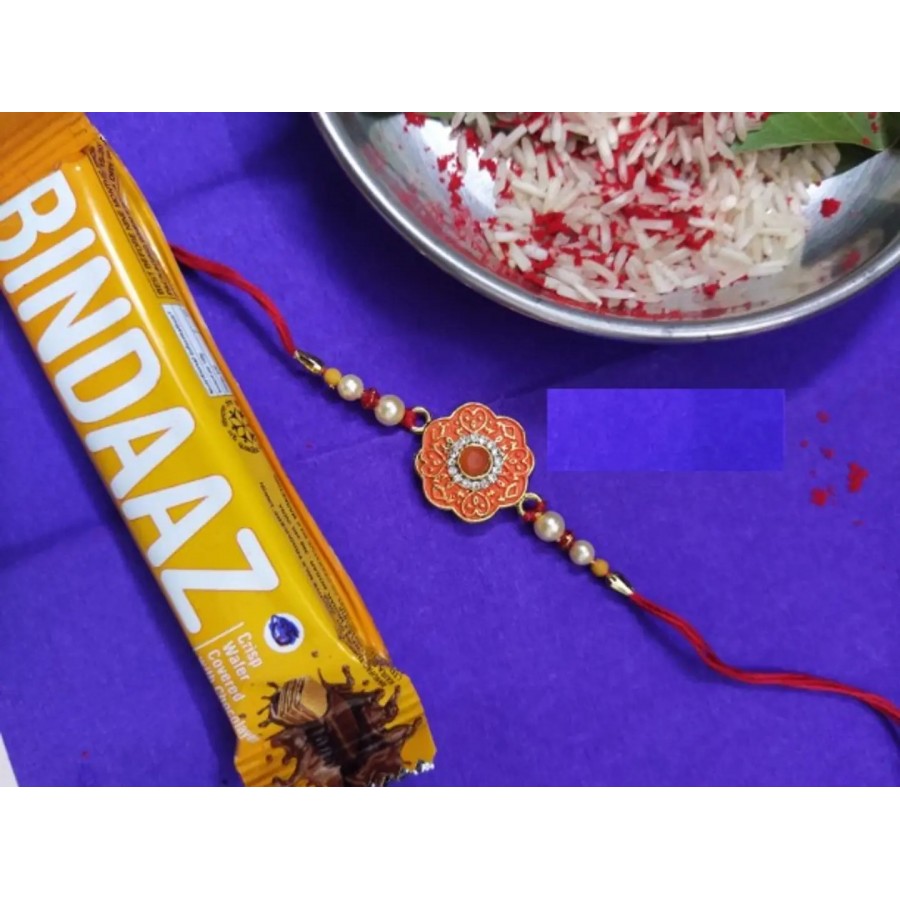 new trendy kundan designer rakhi