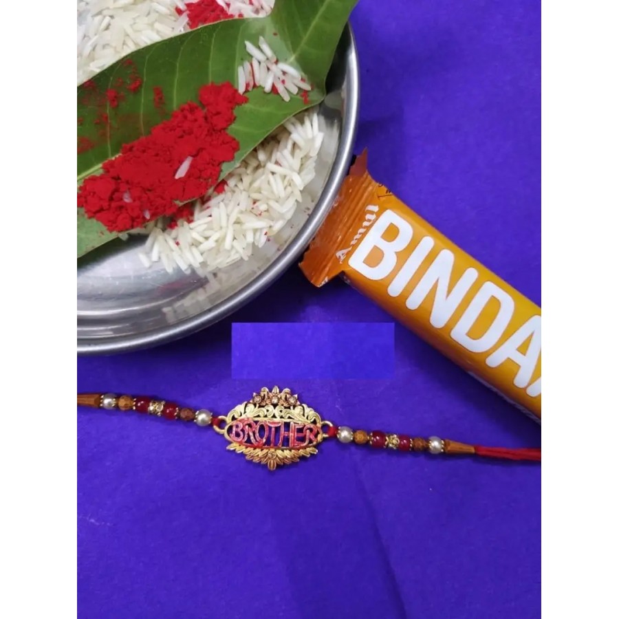 new trendy kundan designer rakhi