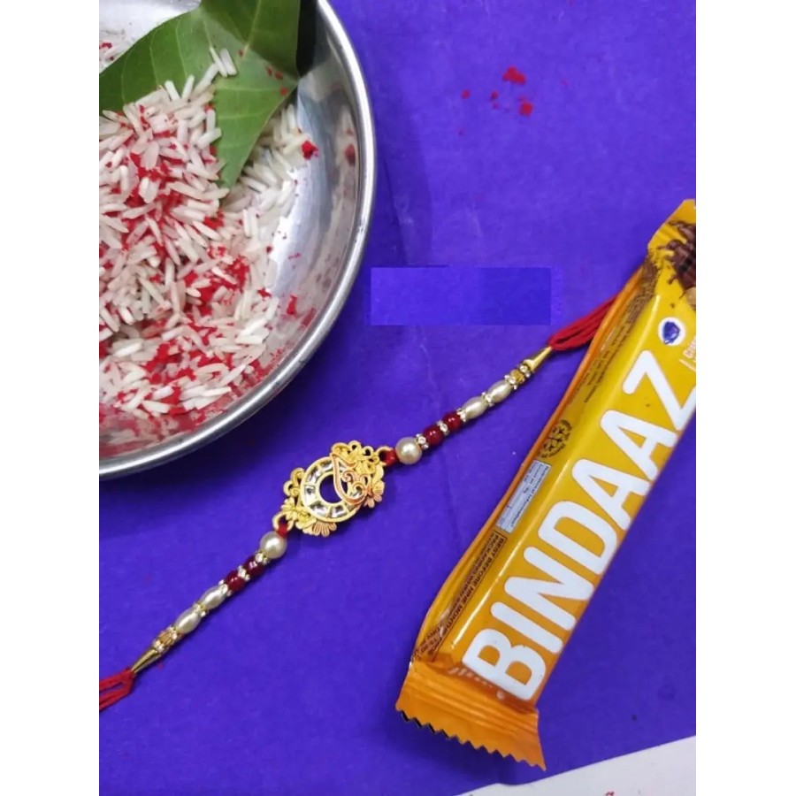 new trendy kundan designer rakhi