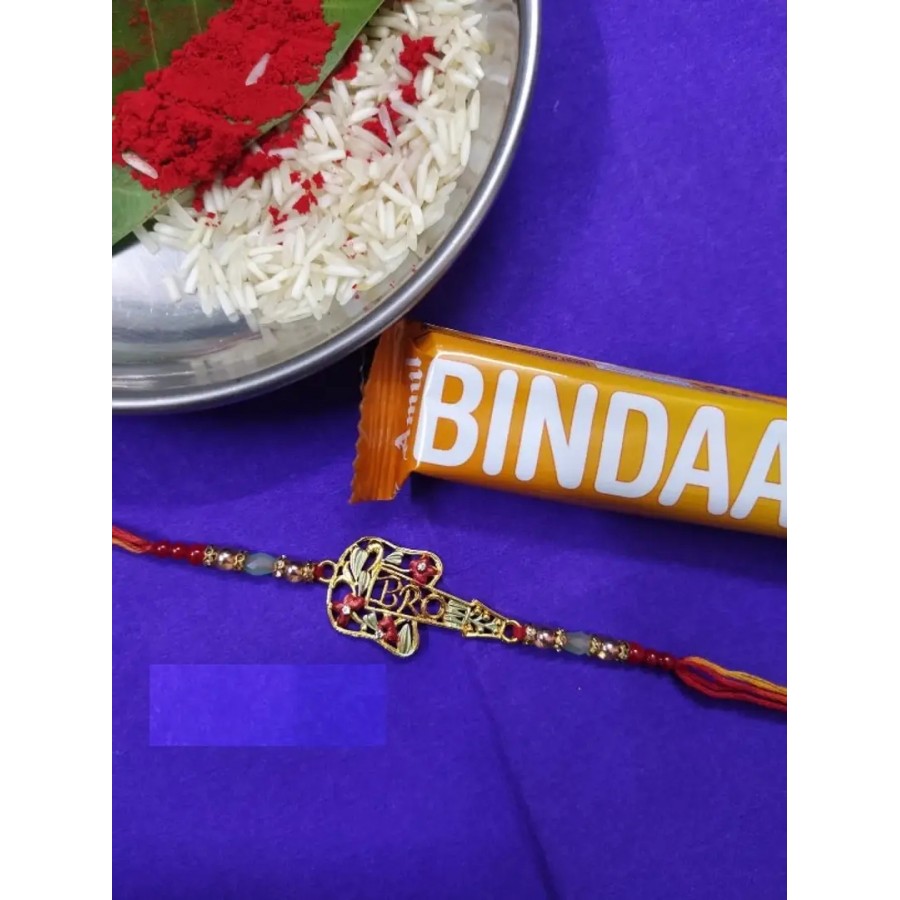 new trendy kundan designer rakhi