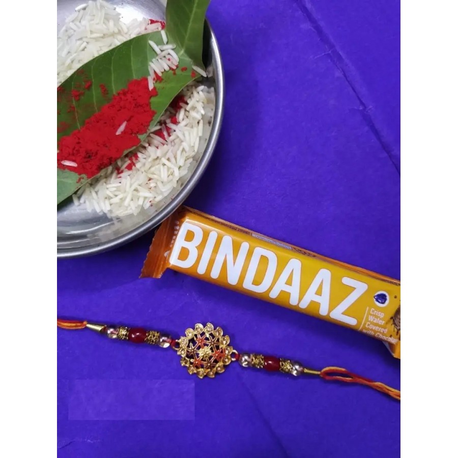 new trendy kundan designer rakhi