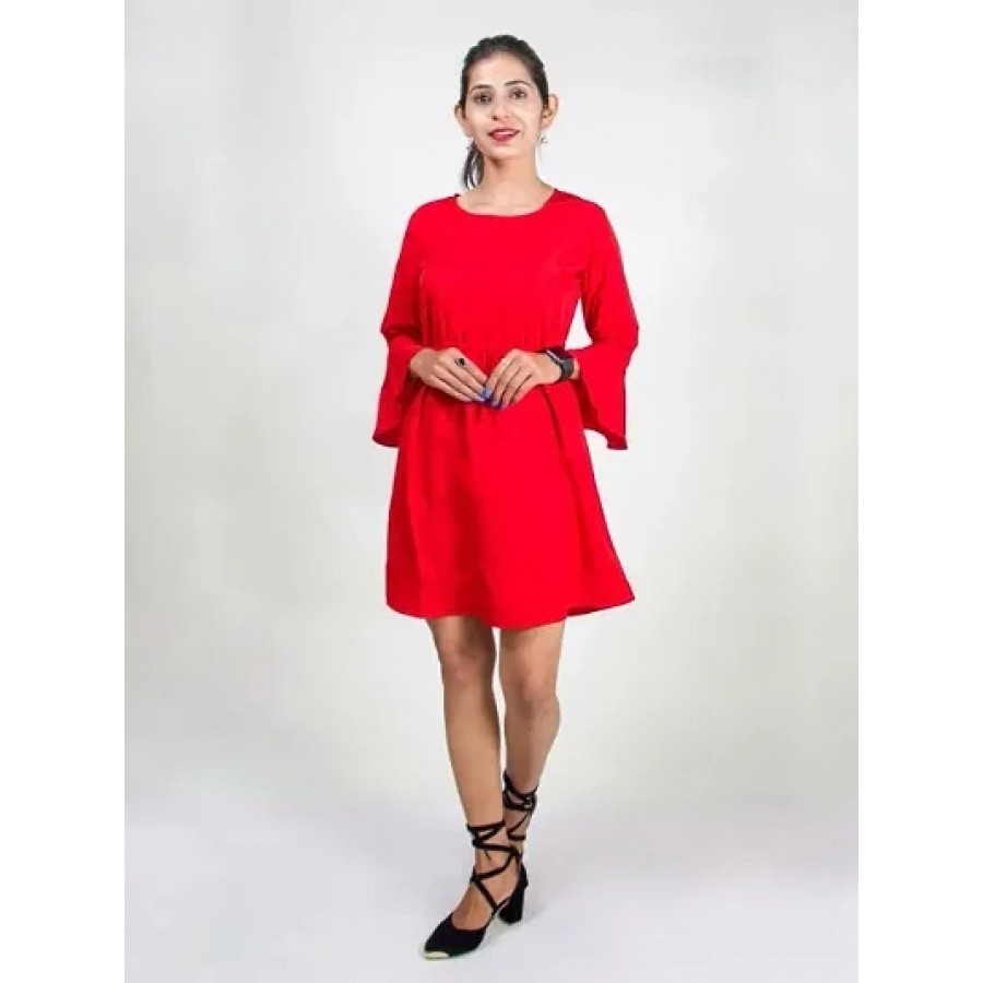 Allofit Flute Sleeves Dress.