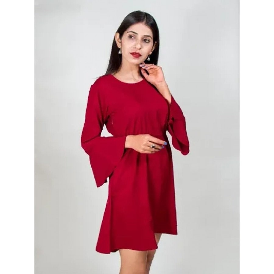 Allofit Flute Sleeves Dress.